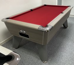 2-4 Week Delivery - Omega Pro 7ft Grey Oak Pool Table