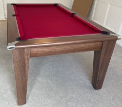 EX-Display Showroom Classic Dark Walnut Pool Dining Table - 7ft