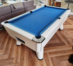 2-4 Week Delivery - 7ft Supreme Winner White Slate Bed Pool Table