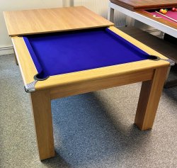 3-4 Week Delivery - Modern Classic Oak Pool Dining Table - 6ft or 7ft