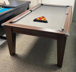 3-4 Week Delivery - Gatley Classic Dark Walnut Pool Dining Table - 6ft or 7ft