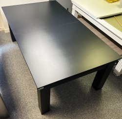 3-4 Week Delivery - Modern Classic Black Pool Dining Table - 6ft or 7ft