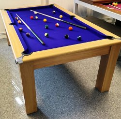 3-4 Week Delivery - Modern Classic Oak Pool Dining Table - 6ft or 7ft