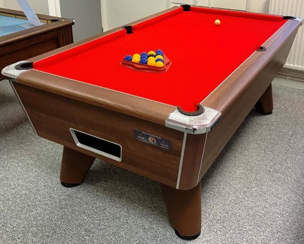 Supreme Winner Walnut Slate Bed Pool Table