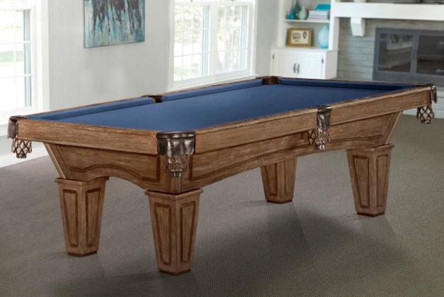 Brunswick Allenton Tapered Leg Rustic Brown Pool Table