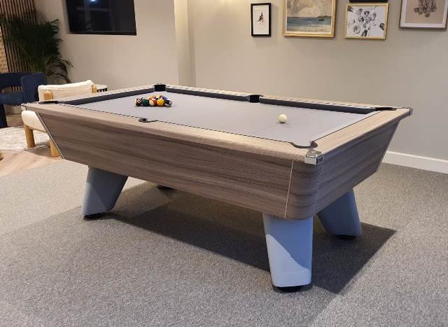  Driftwood Cry Wolf Slate Bed Pool Table in Urban Grey