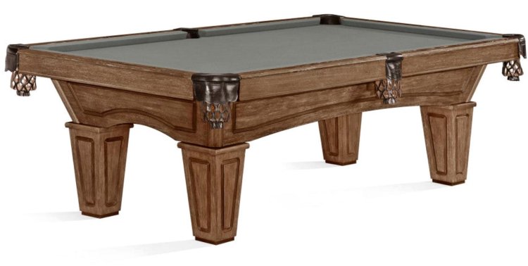 Brunswick Allenton Rustic Brown Pool Table - Tapered Legs 7ft or 8ft.