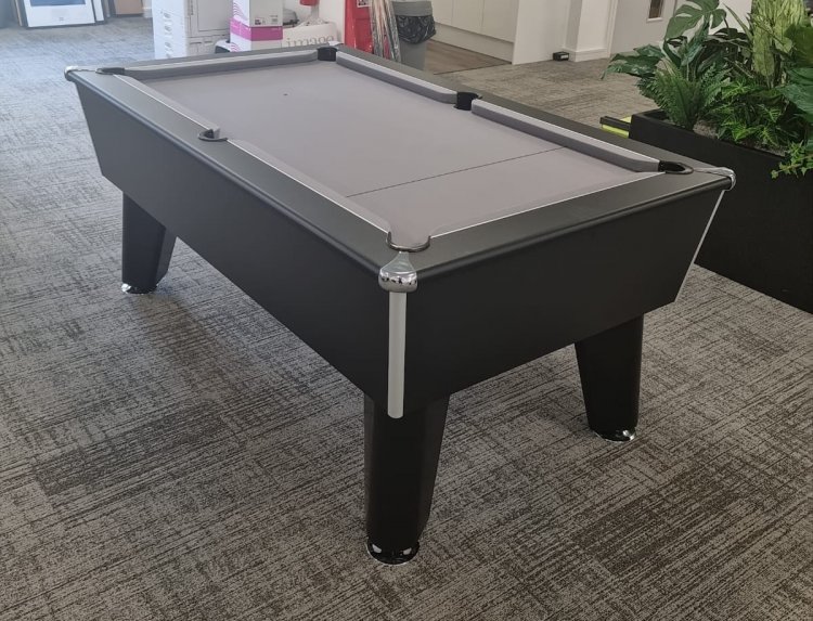 2-4 Week Delivery - 6ft Optima Classic Black Slate Bed Pool Table